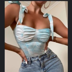 Ava Satin Tye Dye top